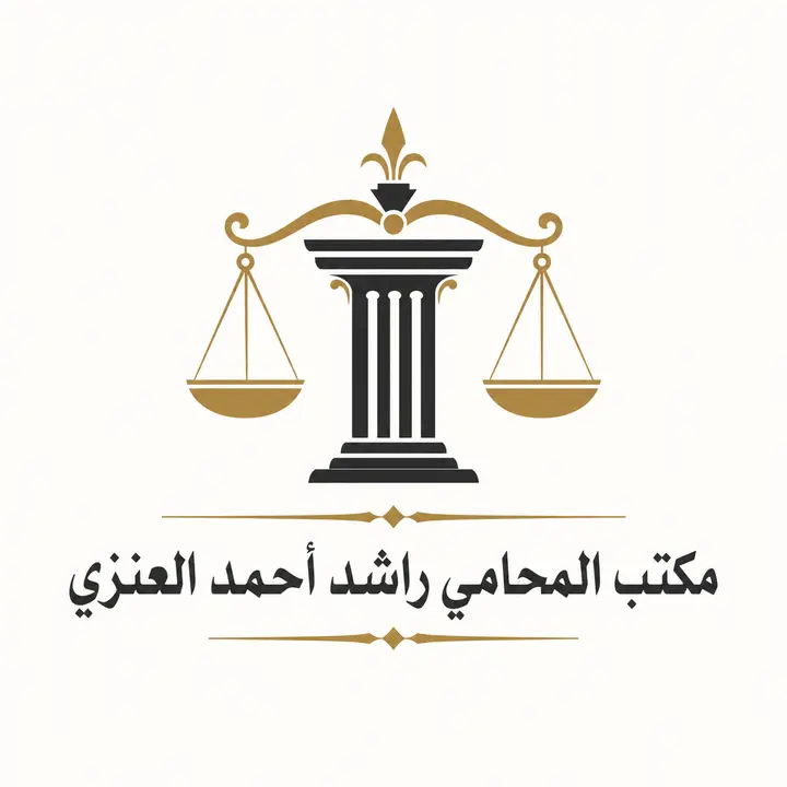 شعار مكتب المحامي راشد أحمد العنزي